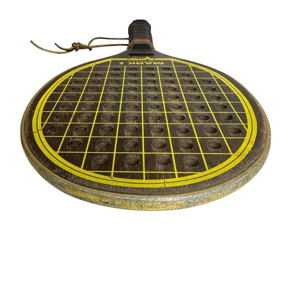 Vintage Vittert MARK I Wooden Racquet Paddle Drilled Holes APTA Approved - Picture 5 of 9